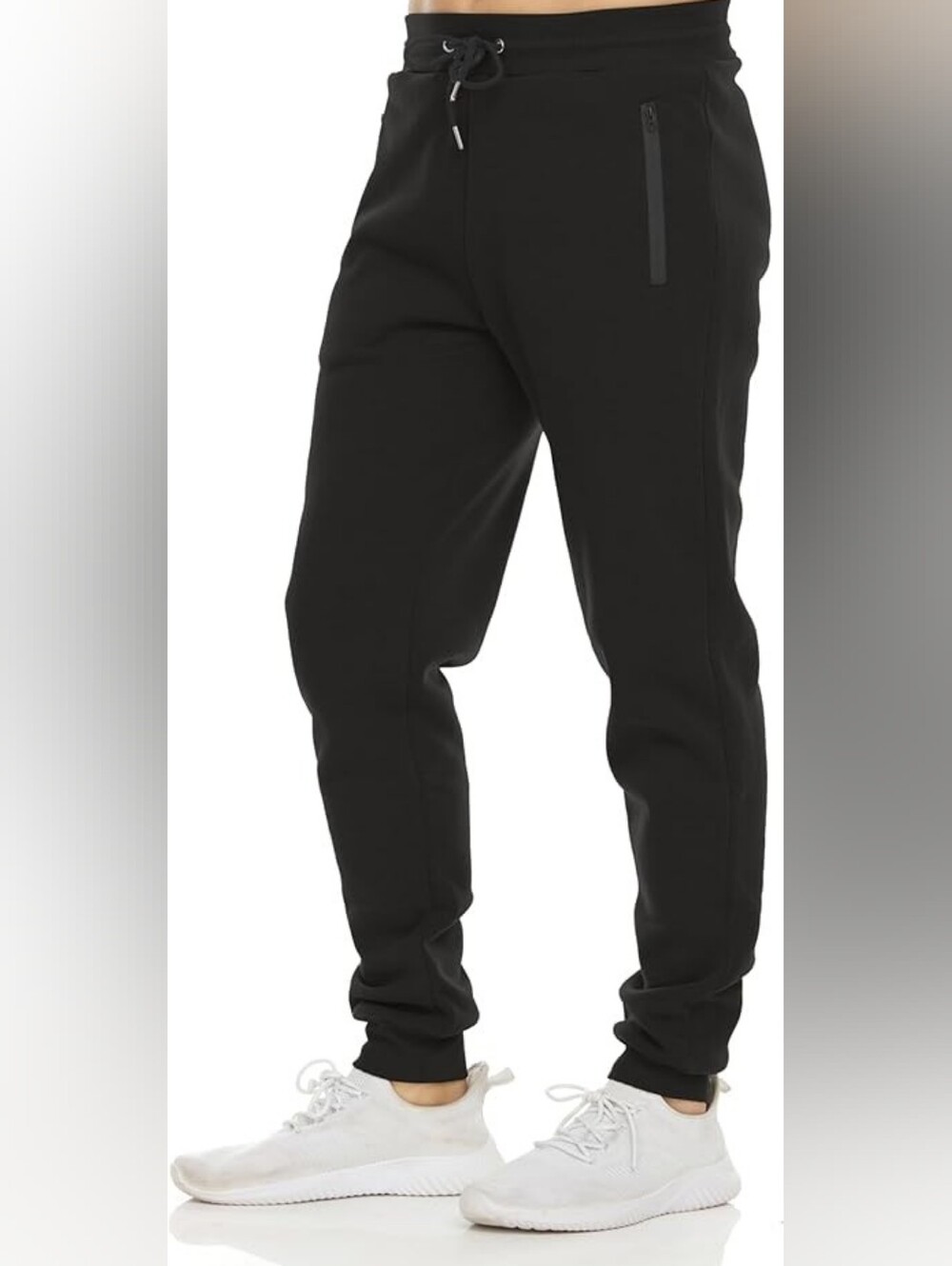 Pure Champ Men's Dark Grey Jogger Sweatpants with Drawstring Size Large
